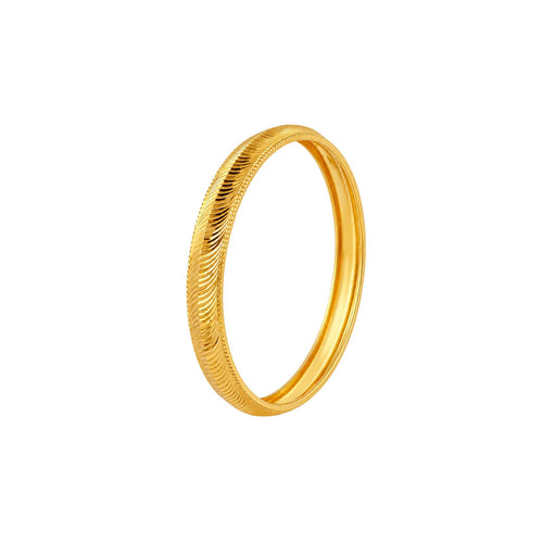 Wavy Texture Gold Kada