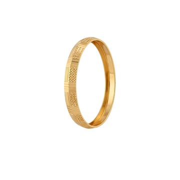 Checkered Design Gold Kada