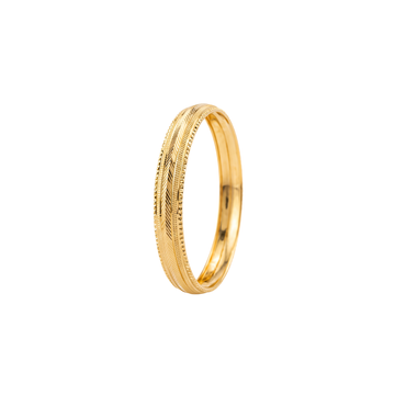 Herringbone Pattern Gold Kada