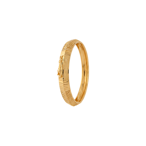 Distinctive Sculpted Gold Kada