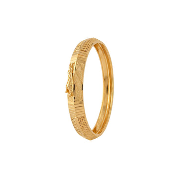 Distinctive Sculpted Gold Kada