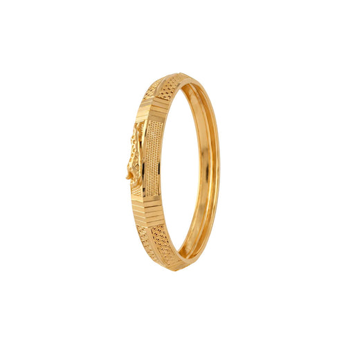 Distinctive Sculpted Gold Kada
