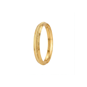 Ribbed Design Gold Kada