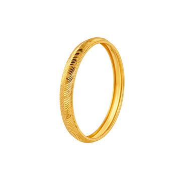 Wavy Texture Gold Kada
