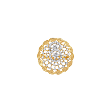 Intricate Diamond Gold Ring