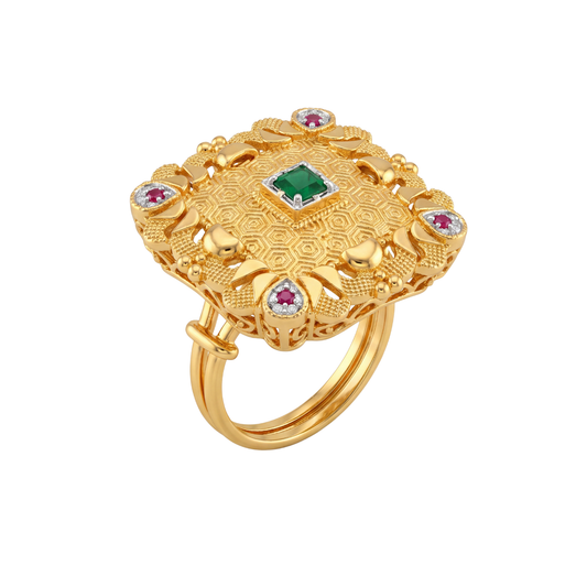 Dharini Kundan Ring