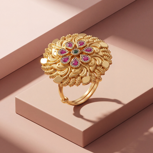 Elika Kundan Ring