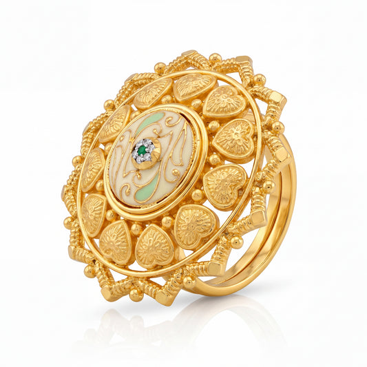 The Ivory Heart Statement Ring