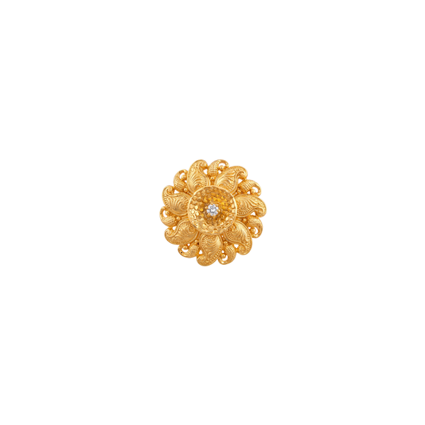 Goonj Ornate Floral Filigree Statement Ring