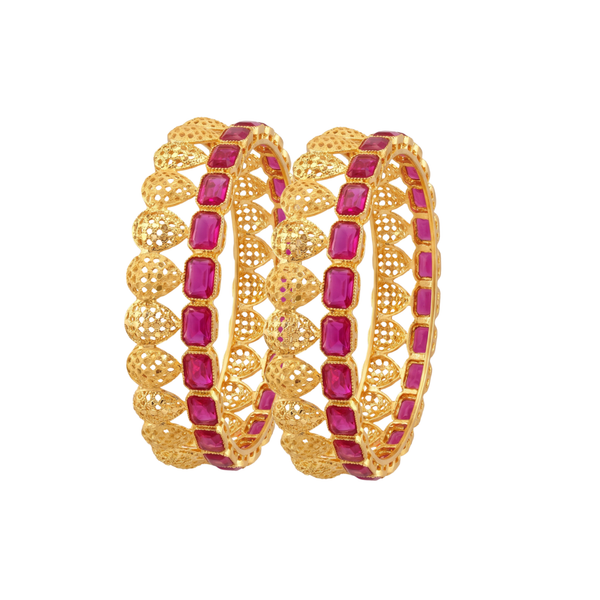 Manirasa: Ruby Filigree Bangles