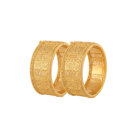 Traditional Filigree Wide Bangles for Women