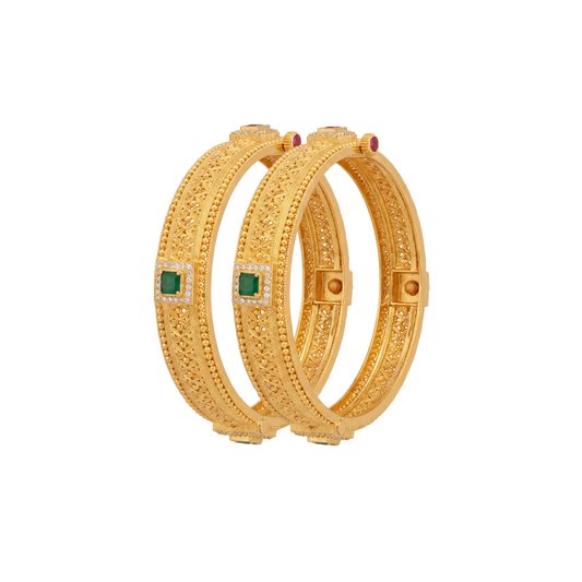 Kanvira Gold Bangles