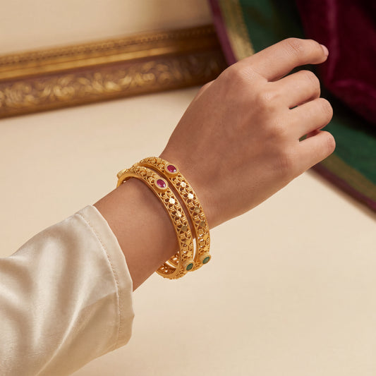 Ritvaa Swarn Karigari Kada 2pcs