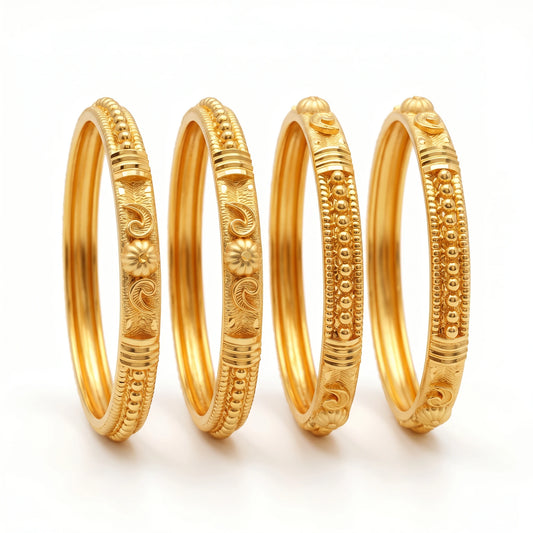 Ritvaa Pushp Rekha Bangles 4 PCS