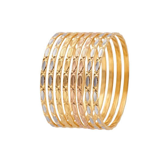 Kaurish: Three-Tone Heritage Bangles