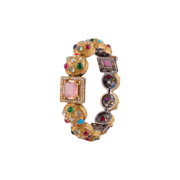 The Diadem Sovereign Floating-Polki Kada