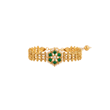 Royal Heritage Jadau-Inspired Emerald Bracelet