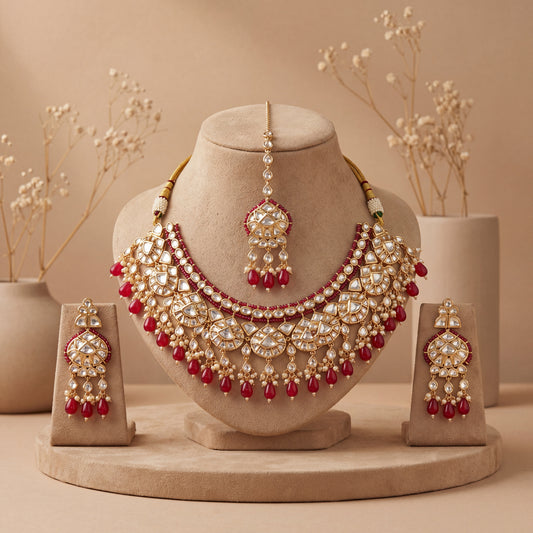 Ritvaa Kumkum Jadau Set