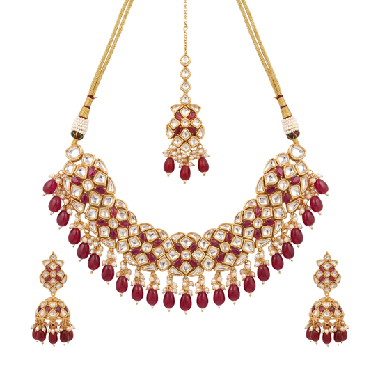 Kumudraga Necklace Set