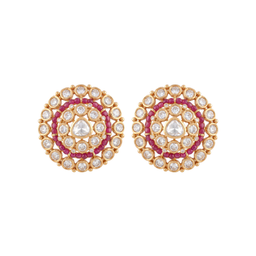 The Concentric Ruby Studs