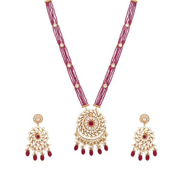 Mahavritti Long Necklace Set