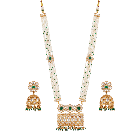Shvetakumud Long Necklace Set