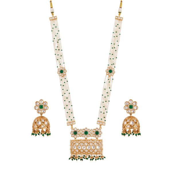 Shvetakumud Long Necklace Set