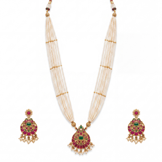 The Kokila Long Necklace Set