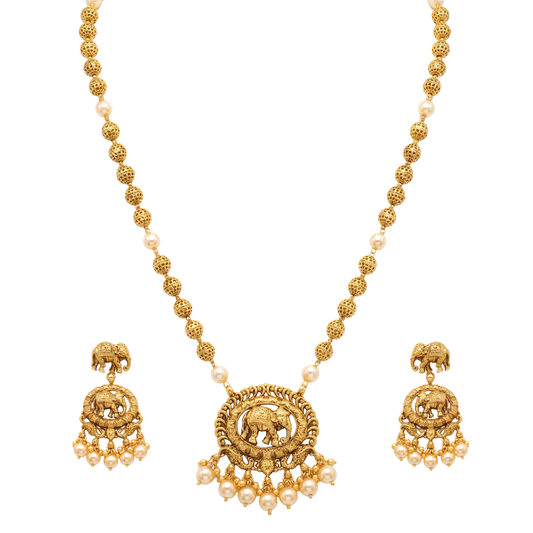 Gajamani Long Necklace Set