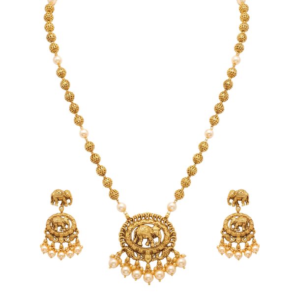 Gajamani Long Necklace Set