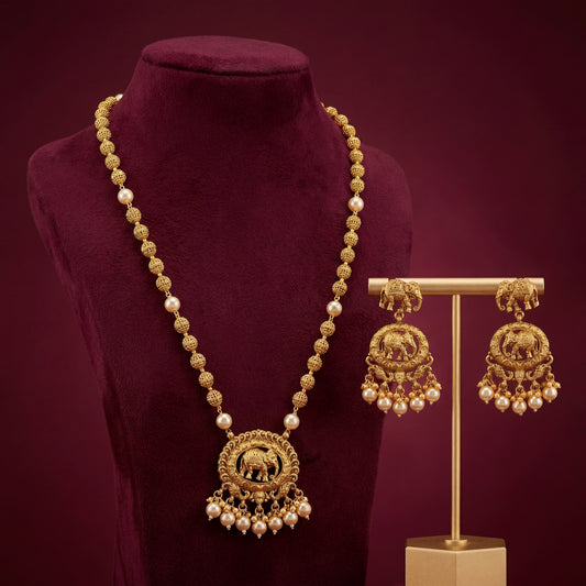 Gajamani Long Necklace Set