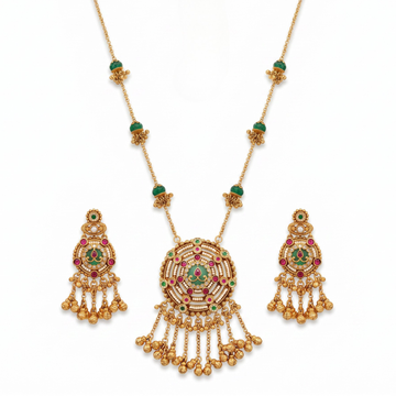 Krishnaveni Long Necklace Set