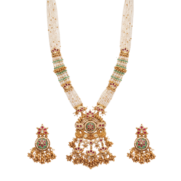 The Shahi Meenakari Pearl Haar Set