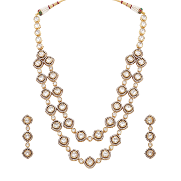 The Aadrika Layered Polki Kundan Haar Set