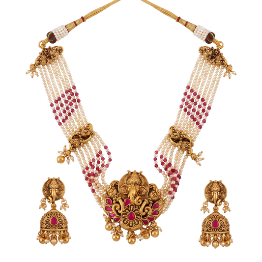 Vakrini Long Necklace Set