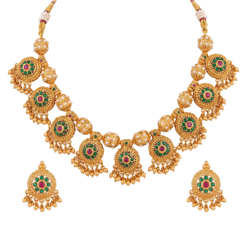 The Shahi Guluband Medallion Necklace Set