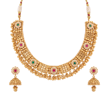 The Royal Jaali Collar & Jhumka Set