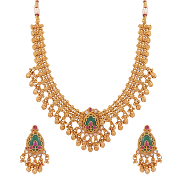 The Mayura Meenakari Haar Set