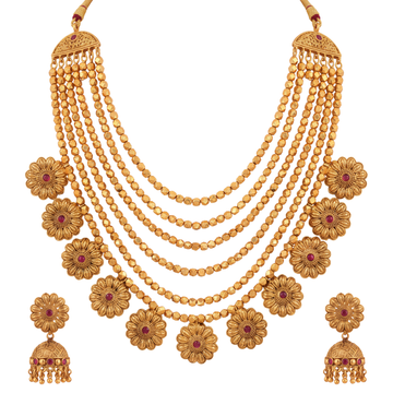Phuldhara Necklace Set – Heritage 24K Gold Layered Necklace Set by Ritvaa