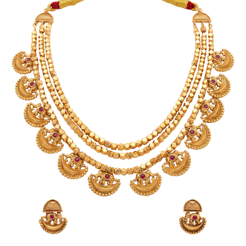 Karisutra Necklace Set – Heritage 24K Gold Layered Necklace Set by Ritvaa