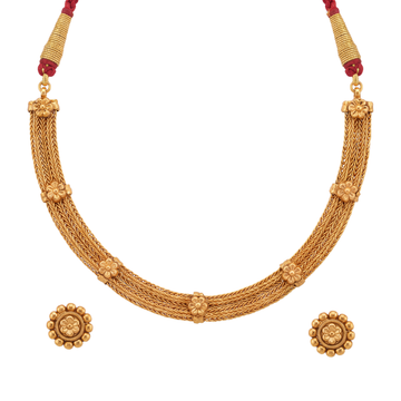 Vankriti Necklace Set – Heritage 24K Gold Layered Necklace Set by Ritvaa