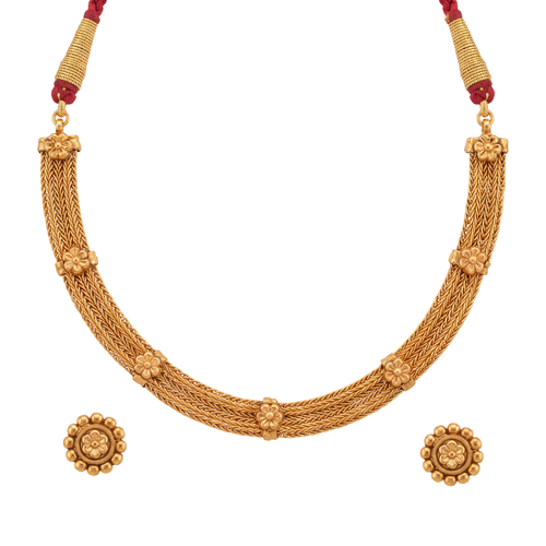 Vankriti Necklace Set – Heritage 24K Gold Layered Necklace Set by Ritvaa