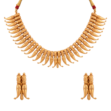 Rajkaanti Necklace Set – Heritage 24K Gold Layered Necklace Set by Ritvaa