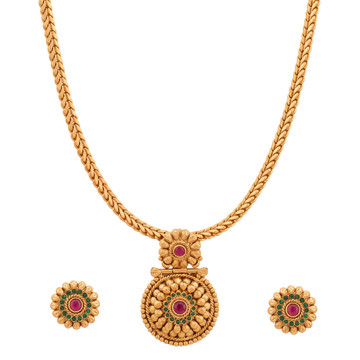 Ratnadhara Necklace Set – Heritage 24K Gold Layered Necklace Set by Ritvaa