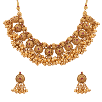 Rajjhari Necklace Set – Kolhapuri Saaj Inspired 24K Gold Layered Necklace Set by Ritvaa