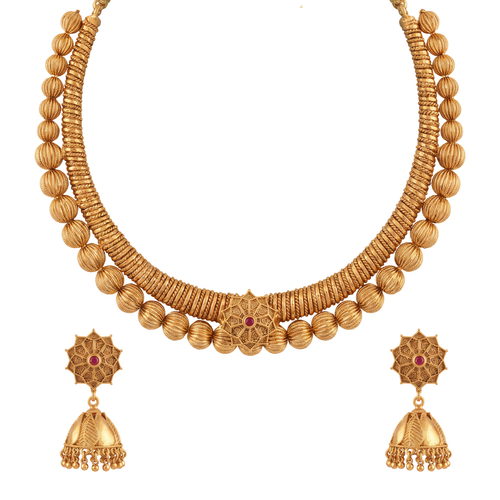 Shringarh Necklace Set – Heritage 24K Gold Layered Necklace Set by Ritvaa