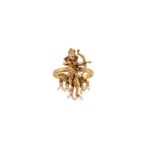 The Divine Shri Ram Antique Statement Ring