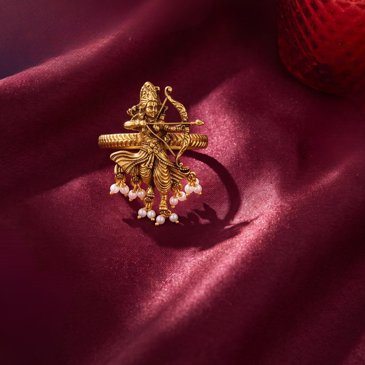 The Divine Shri Ram Antique Statement Ring