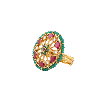 The Mayura Navratna Statement Ring
