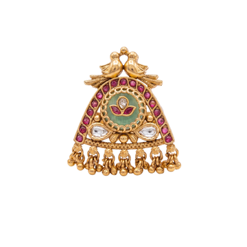 The Mayur-Pankh Nakshi Gem-Inlaid Statement Ring